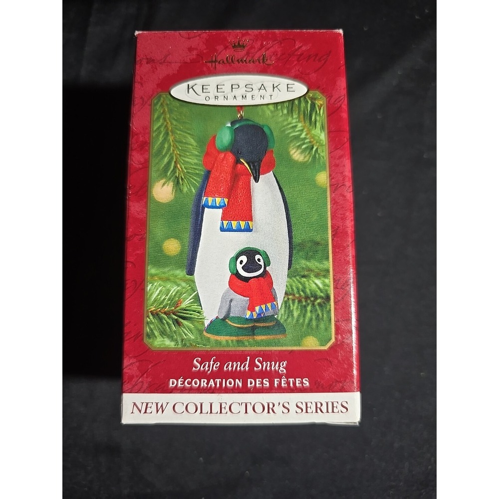 Hallmark Keepsake Ornament 2001 Safe And Snug #1 Porcelain Penguin 2001